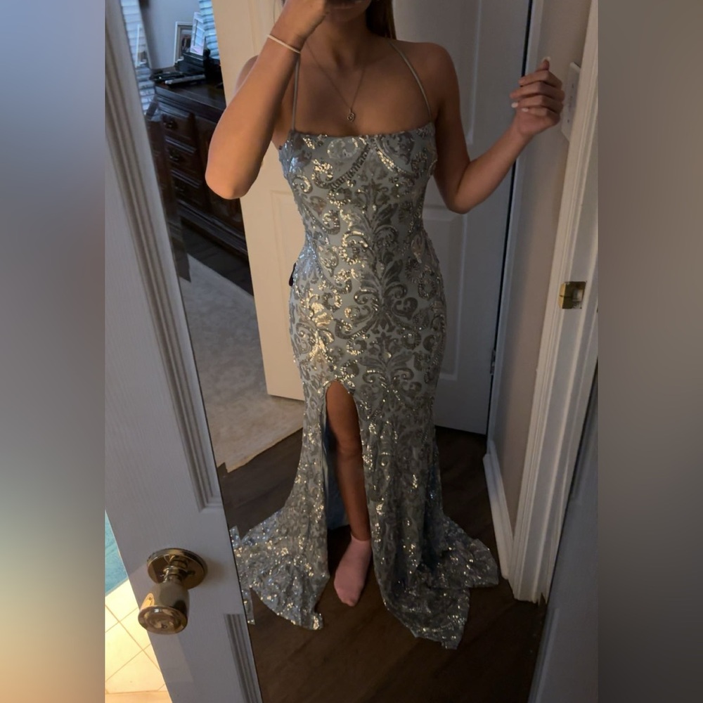 Windsor Silver Prom Dress